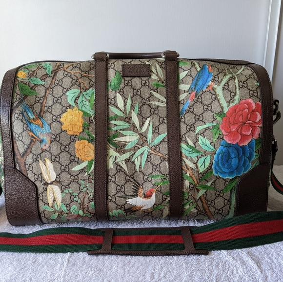 Gucci Bags Gucci Tian Gg Supreme Duffle Bag Poshmark
